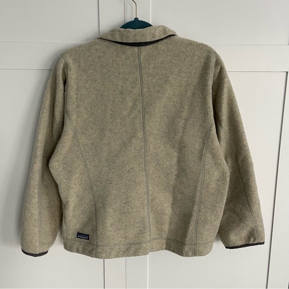 Vintage Patagonia Synchilla Made in USA Full Zip Fleece Jacket Granola Oat L - Picture 4 of 12